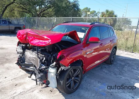 2021 Volkswagen Atlas 3.6L V6 Se W/Technology R-Line from USA, damaged, VIN 1V2PR2CA7MC523460